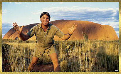 Steve Irwin at Ayers Rock