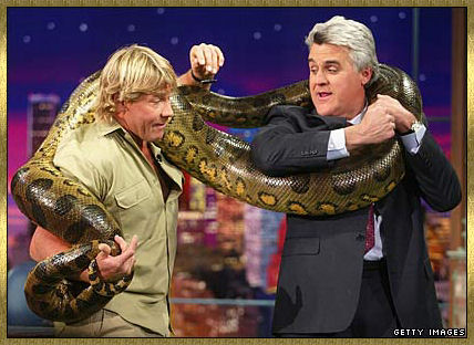 Steve Irwin with Jay Leno