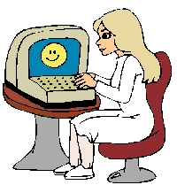 CNA at the computer