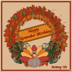Happy November Birthday Image from Acinny.  Thank you very much Acinny.